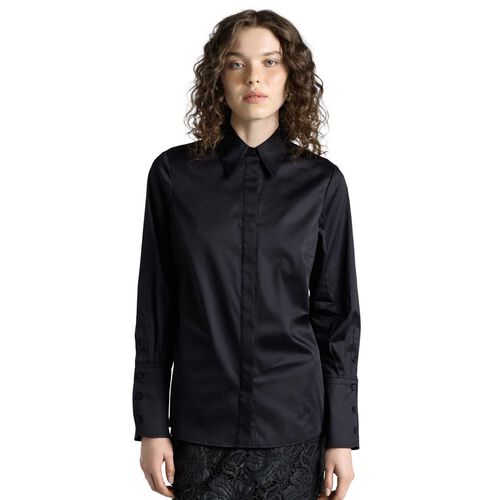 Cue Topstitched Cotton Shirt